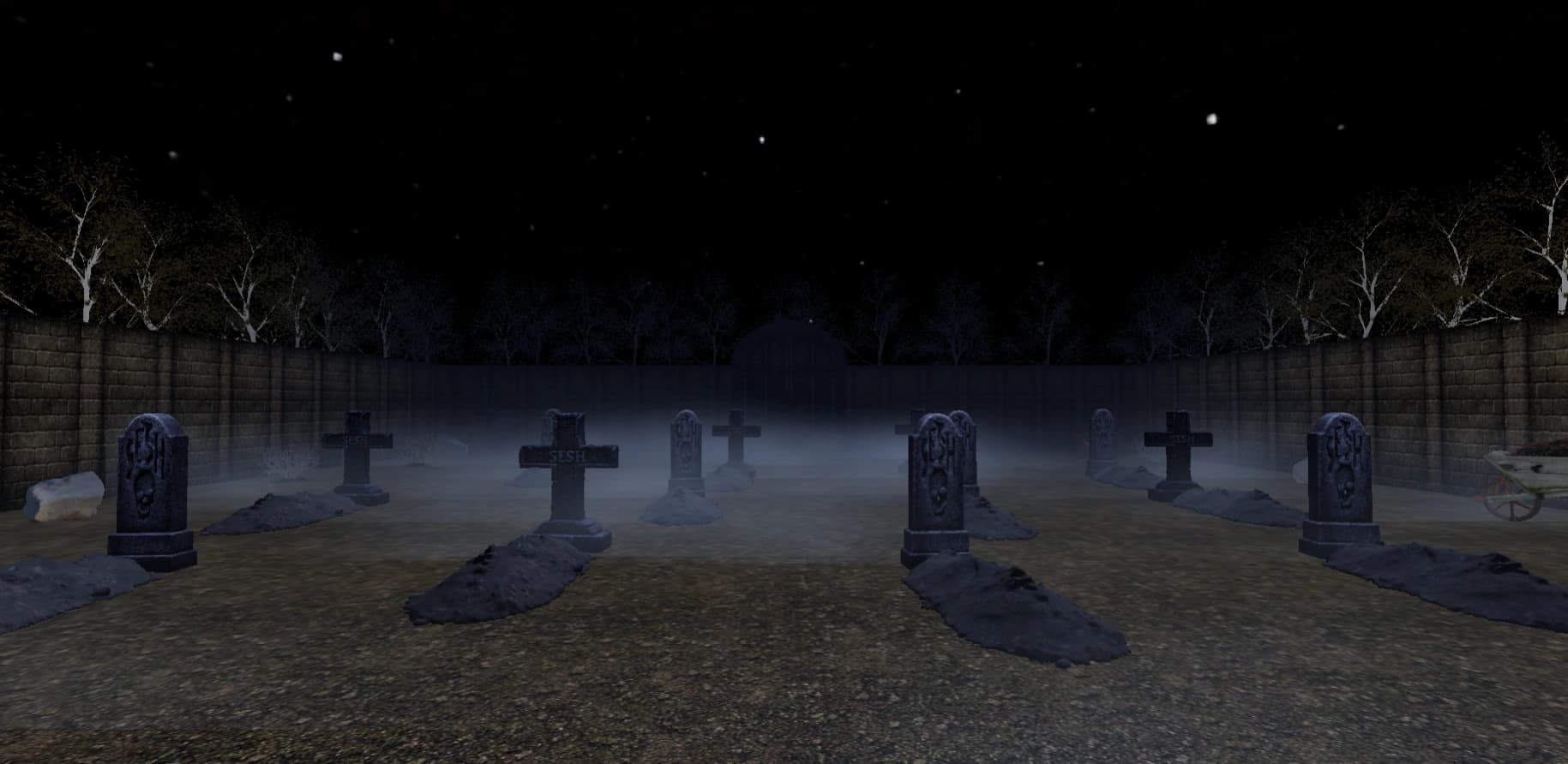 Graveyard in The Woods